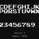 Sprint2, the “Helvetica” of retro arcade game typography